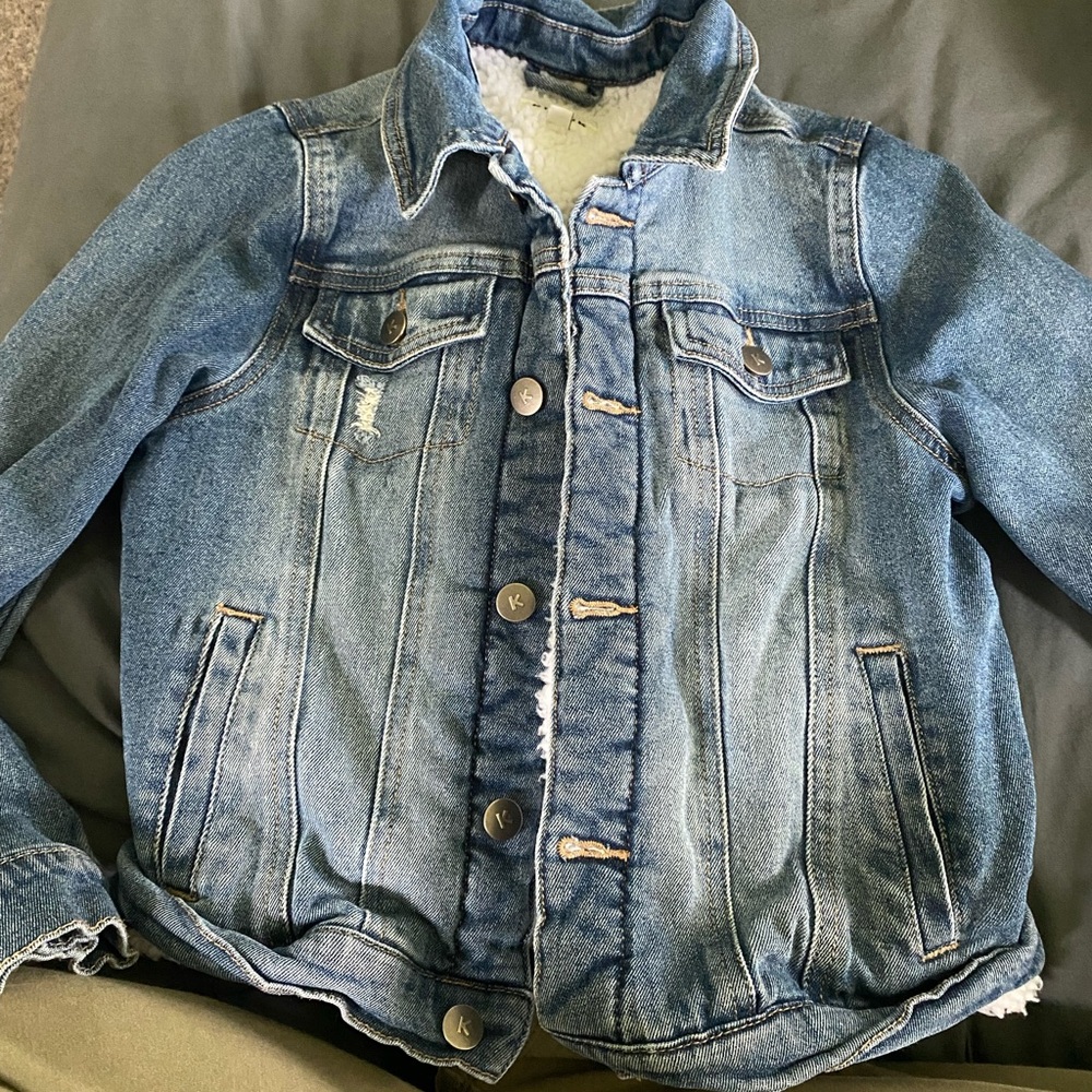 Kidpik Blue Denim Jacket with White Lining